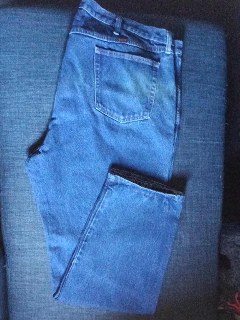 Rustler Men's Straight Denim Jeans - Blue